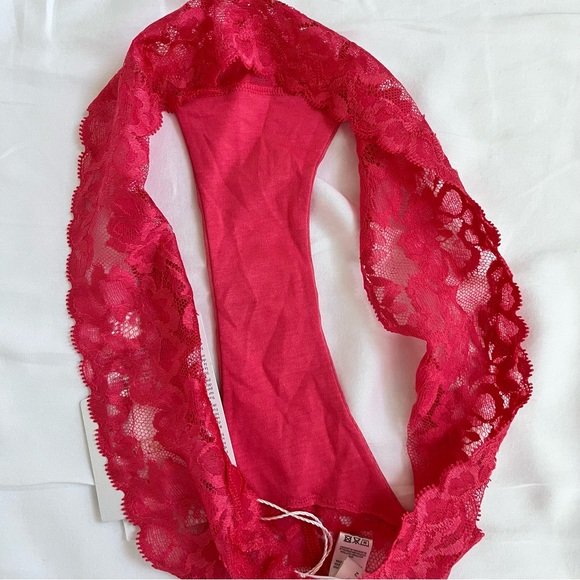 NWT La Perla primaries lace pink thong panty S - Picture 5 of 11